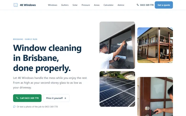 Screenshot of 4kwindows.com.au