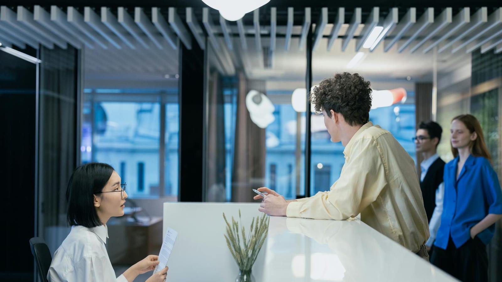 Modern professional office reception — the first-impression credibility Spring Hill professional services need their website to project.